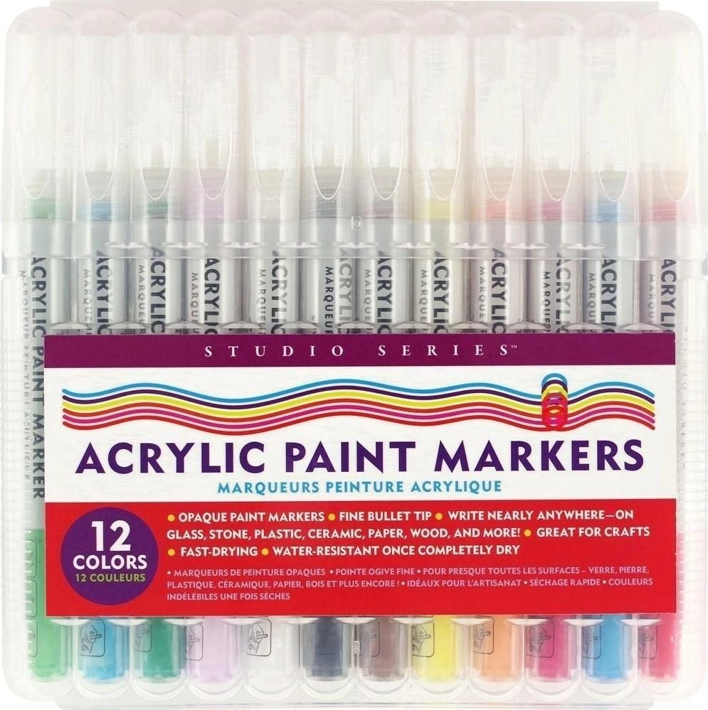 Acrylic markers 12 colors 397690 9781441335142