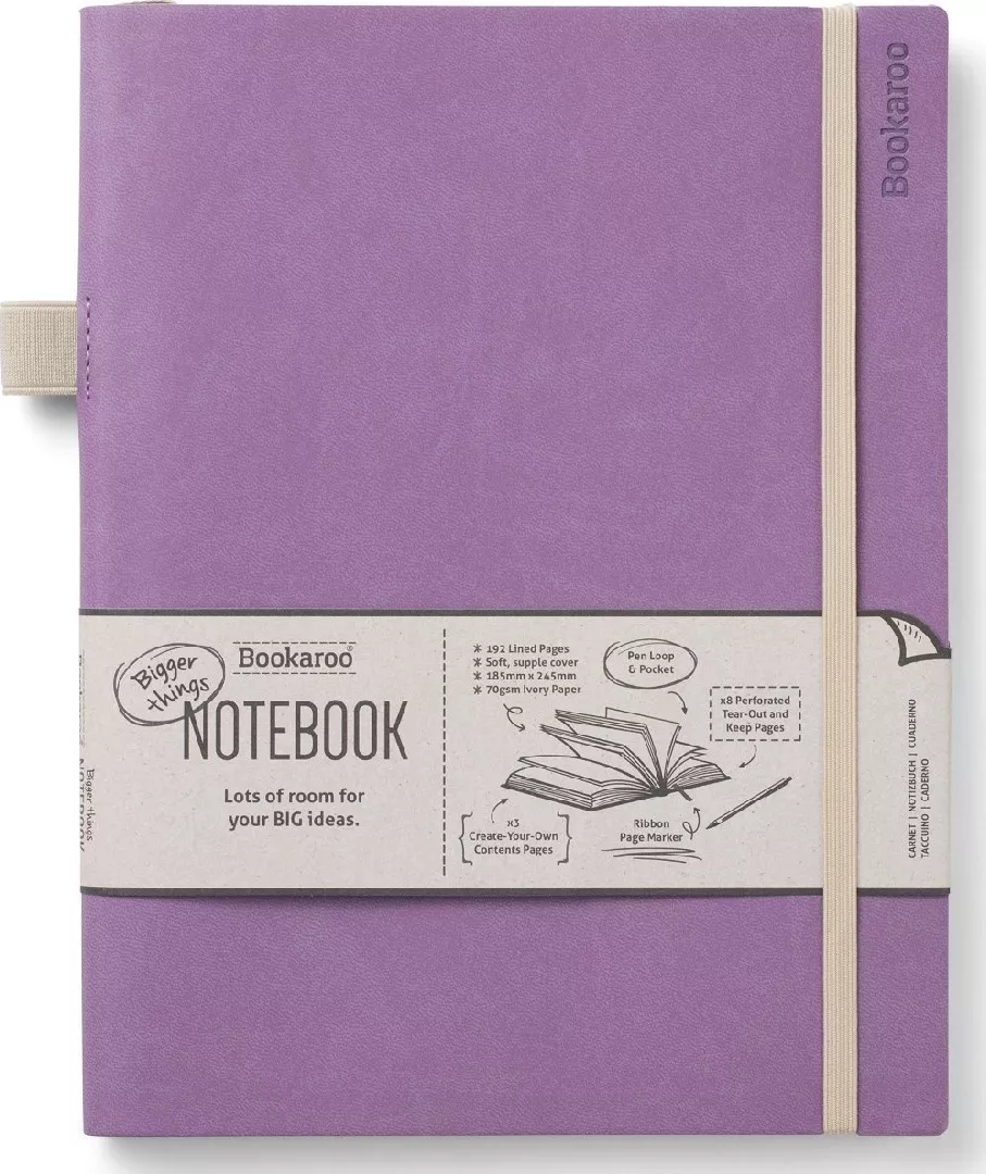 Bookaroo Notebook Journal large - Light