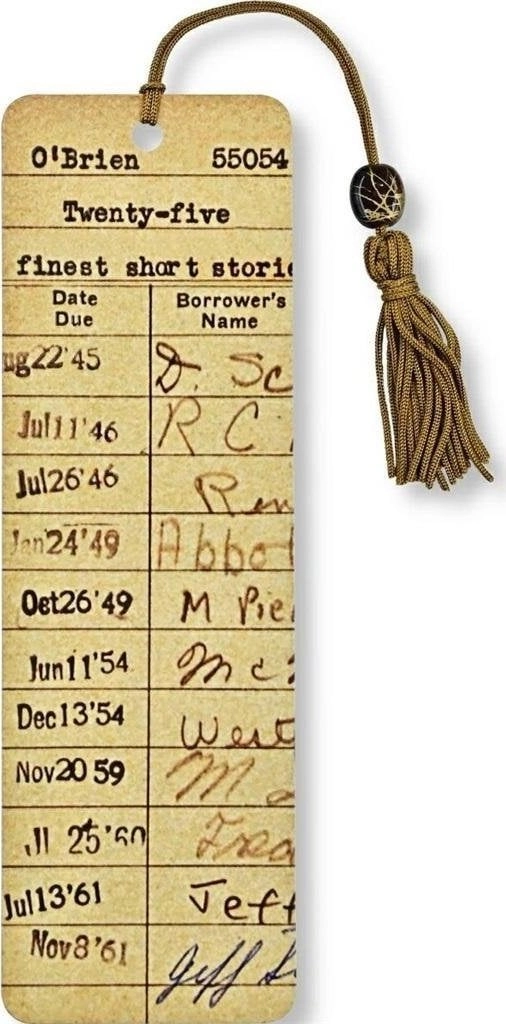 Bookmark Vintage library card 9781441341532