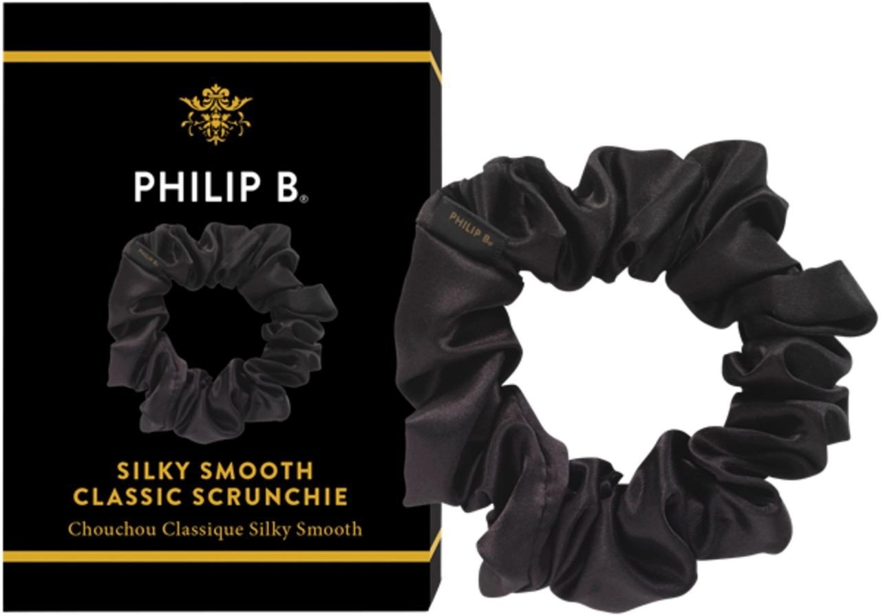 Philip B - Classic Black Scrunchie