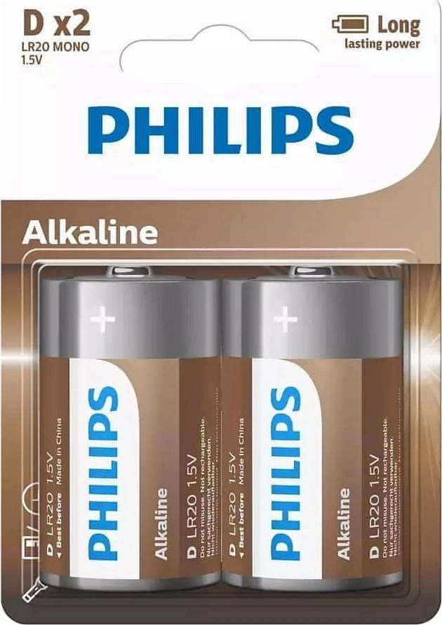 Philips Battery LR20E2B/10 Single-use battery Alkaline