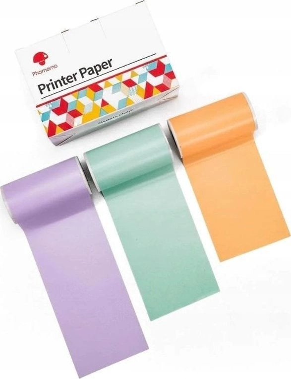 Phomemo Sticker Paper Refills Color 3x