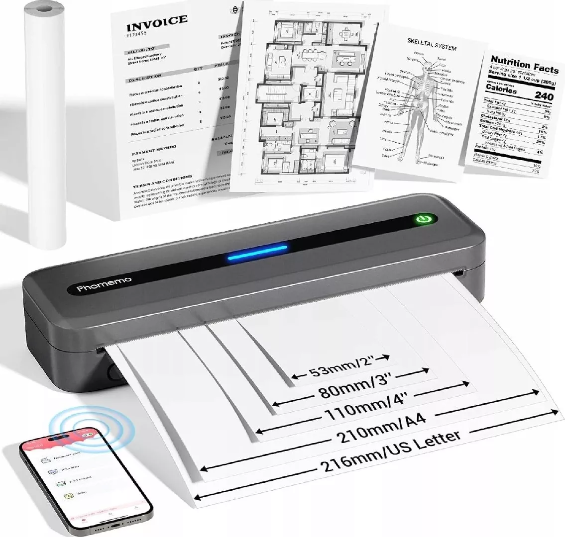 Phomemo Label Printer Portable A4 Thermal