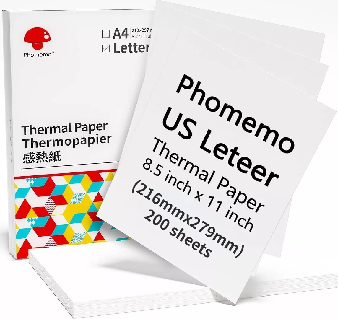 Phomemo Thermal Paper Cards White Ream