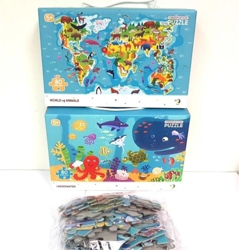 Pierot Puzzle Animal Map + Sea