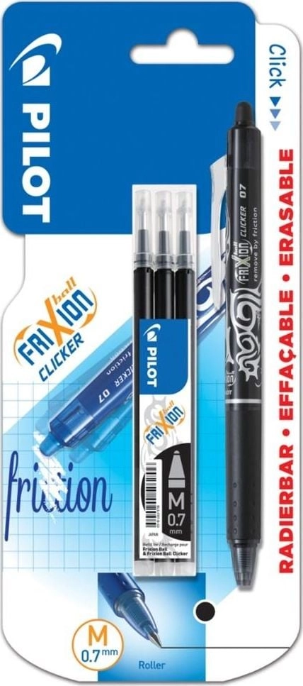 Pilot Ballpoint pen. FriXion Clicker black