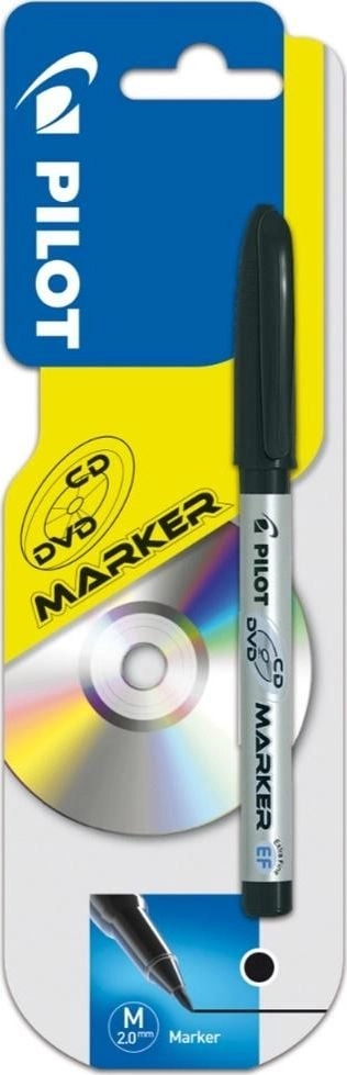 CD/DVD marker black PILOT PISCEFCDBX1