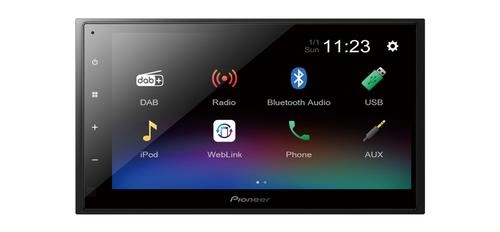 Pioneer DMH-A340DAB  Black  2 DIN  200