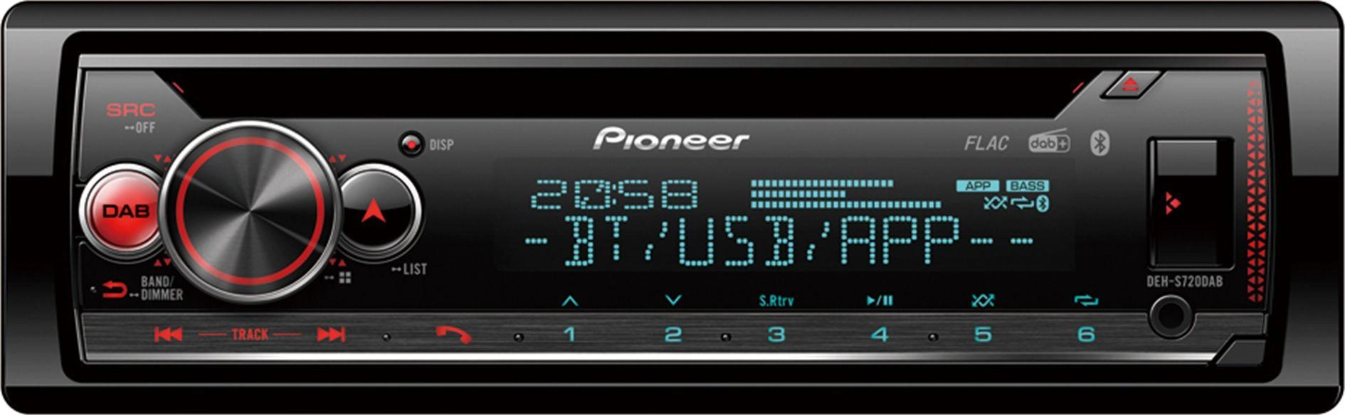 Pioneer DEH-S720DAB car media receiver Black