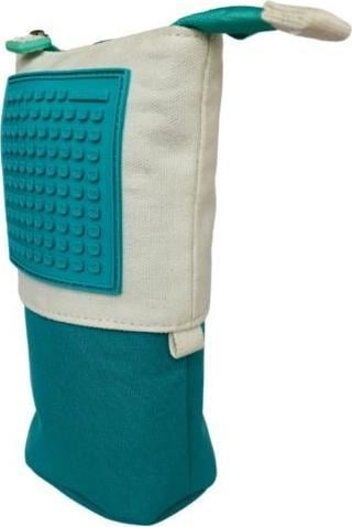 Vertical zippered pencil case with a