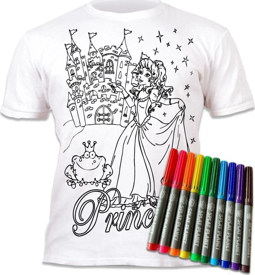 Princess 5-6 re-colorable T-shirt 5060639140503
