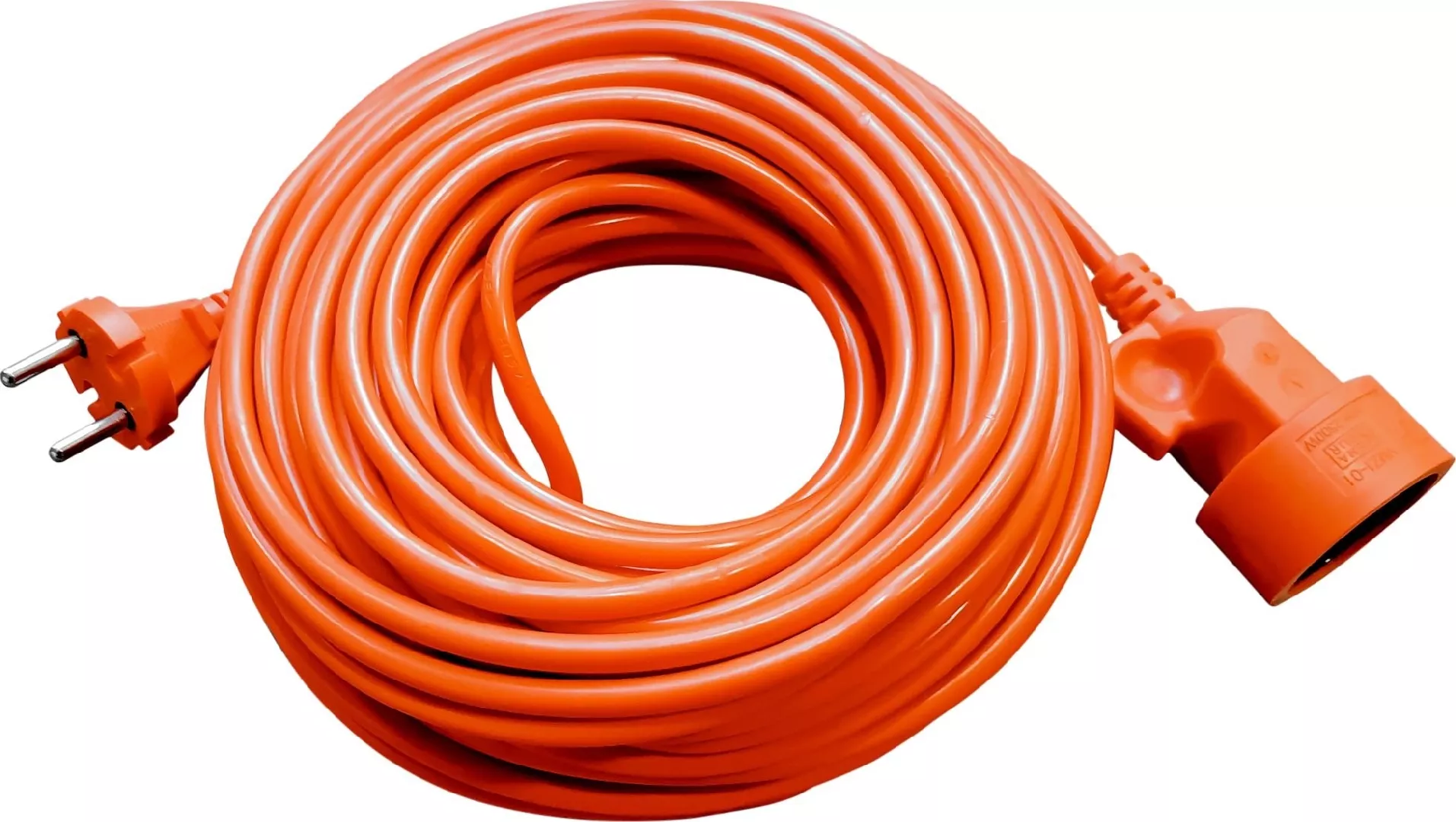 GARDEN EXTENSION CORD 20m 2x1 ORANGE