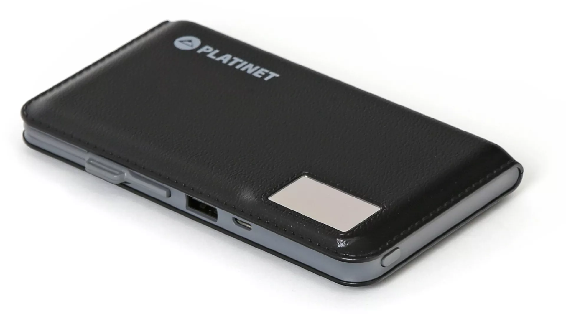 Platinet lādētājs-akumulators Leather 12000mAh LCD 2