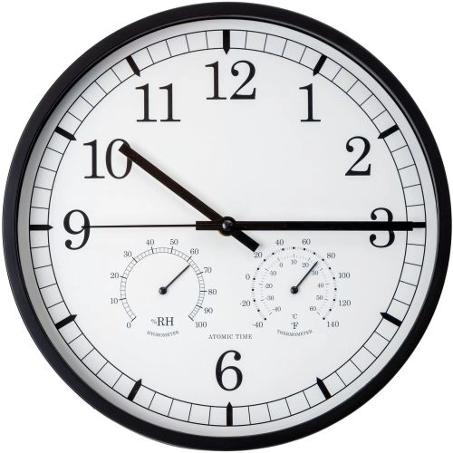 Platinet PZTW Wall clock with thermometer
