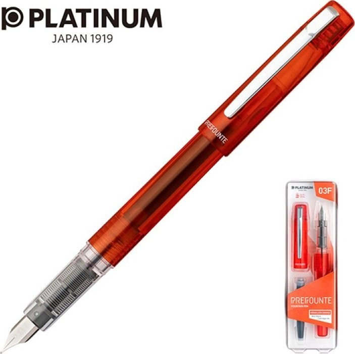 Platinum Pióro wieczne Platinum Prefounte Vermilion