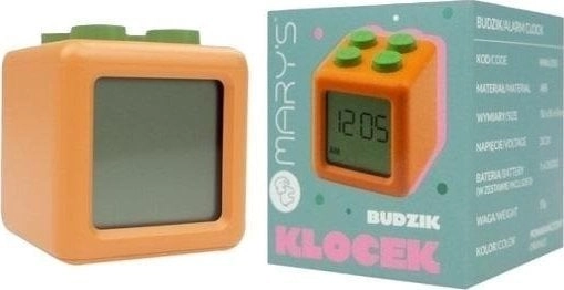 MARY`S ALARM CLOCK ORANGE BRICK -