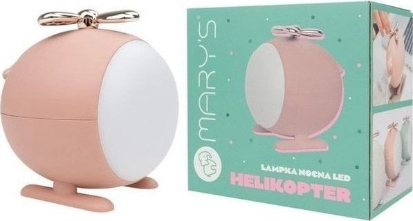 MARY`S NIGHT LAMP HELICOPTER PINK -