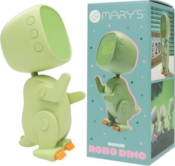 MARY`S ROBO DINO ALARM CLOCK GREEN