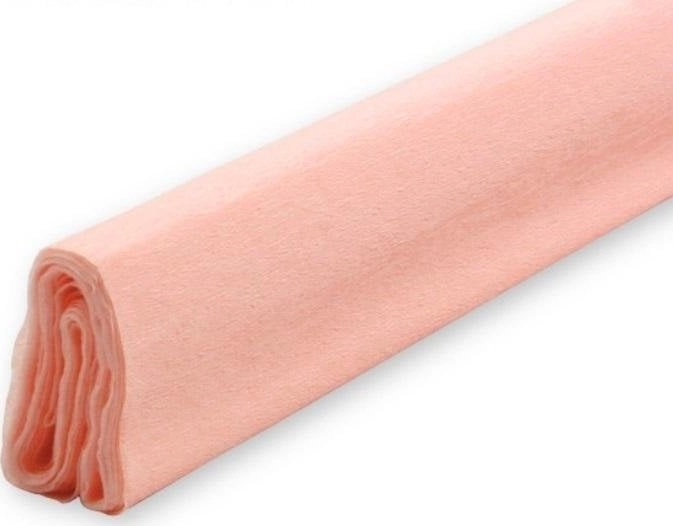 Peach crinkled tissue paper 50x200 (10