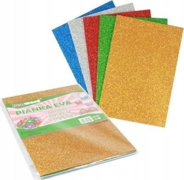 Multicolor glitter foam 20x30 5 pcs