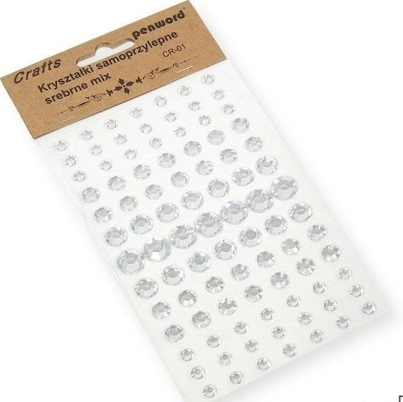 Polsirhurt Self-adhesive crystals CR-01 silver 5902557438563