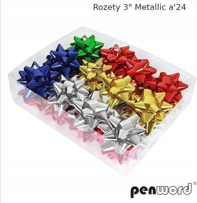 Polsirhurt Metallic rosettes (24 pcs) 593463