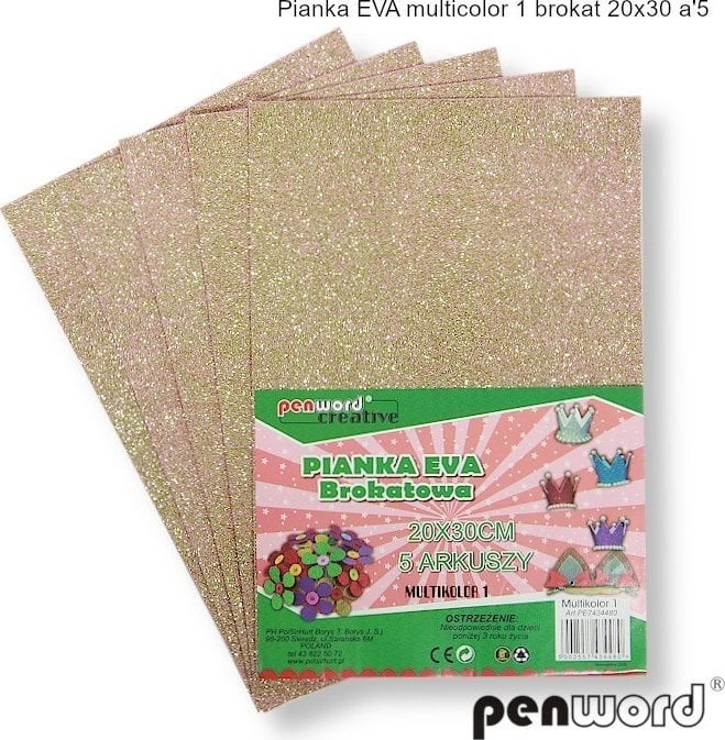 Multicolor glitter foam 1 20x30 5