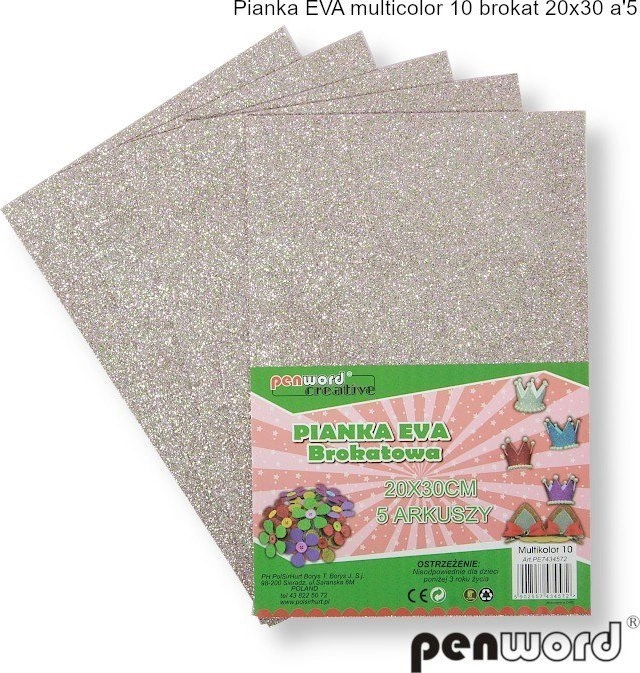 Multicolor glitter foam 10 20x30 5
