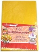 Decorative felt yellow 20x30" 10 POLS1041