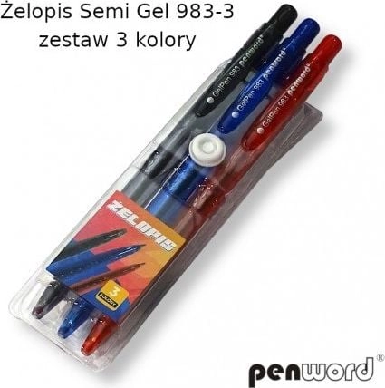 Polsirhurt Długopisy żelowe Żelopisy zestaw 3