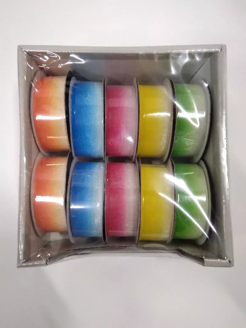 Rainbow ribbon 20mmx2m (10pcs) POLSX1166 5902557409860