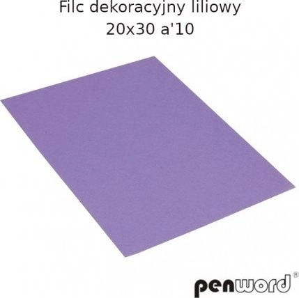 Polsirhurt Decorative lilac felt 20x30cm 10pcs
