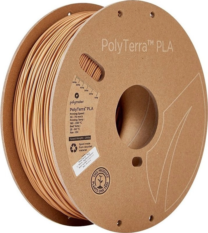 PLA 1 75mm WOOD BROWN 1kg