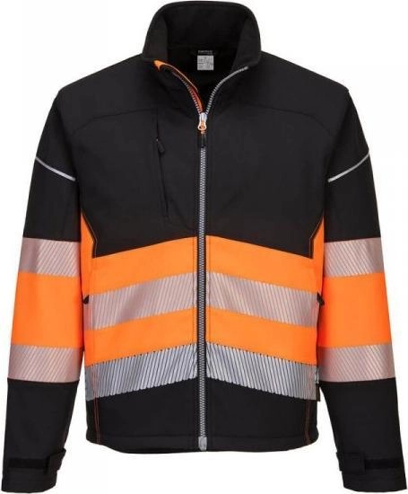 Portwest KURTKA OSTRZEGAWCZA SOFTSHELL PW375BKO ROZMIAR