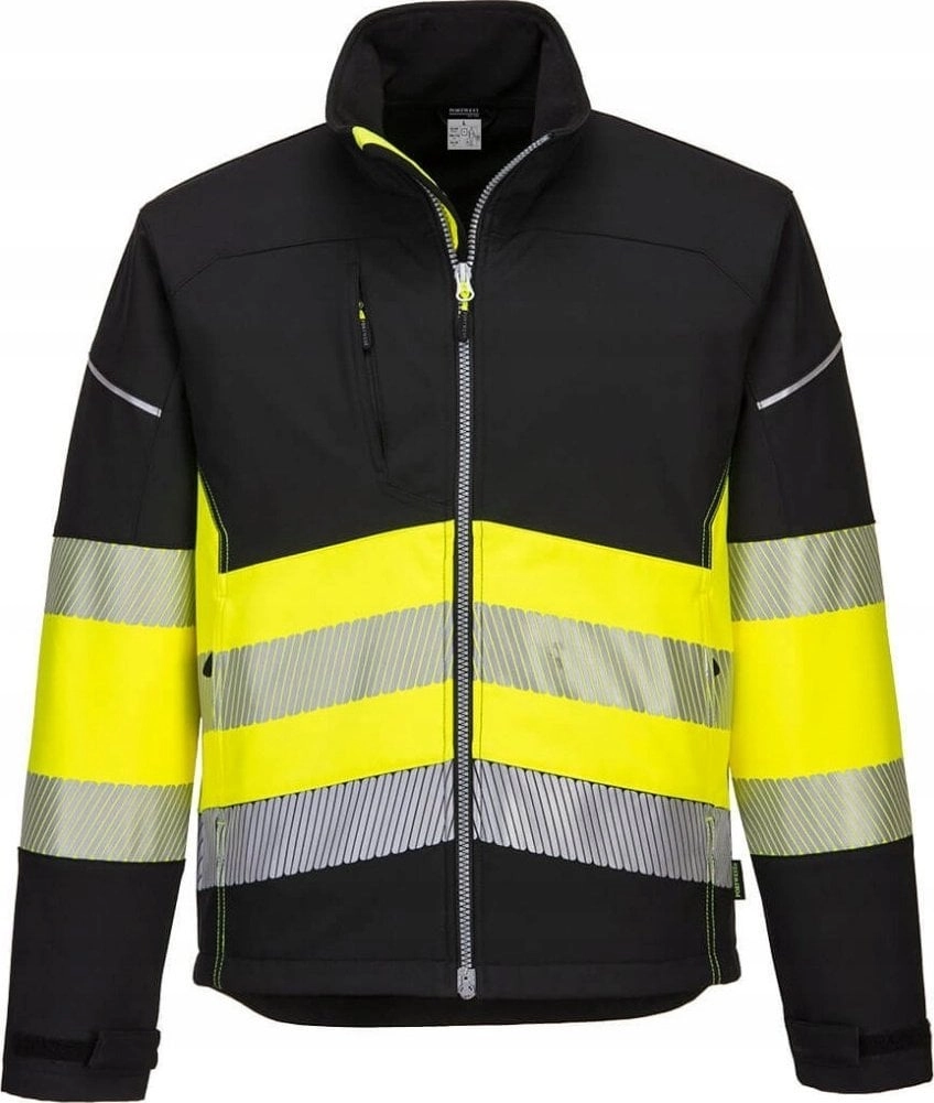 Portwest KURTKA OSTRZEGAWCZA SOFTSHELL PW375BKY ROZMIAR
