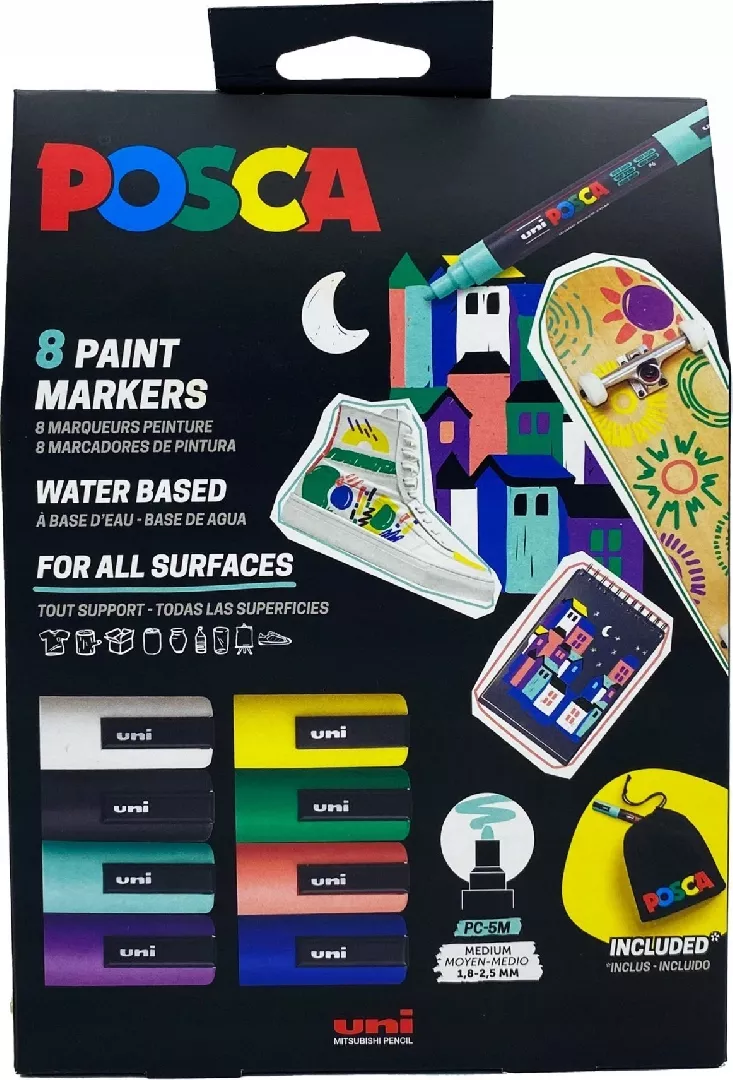 POSCA marker UNI PC-5M set of