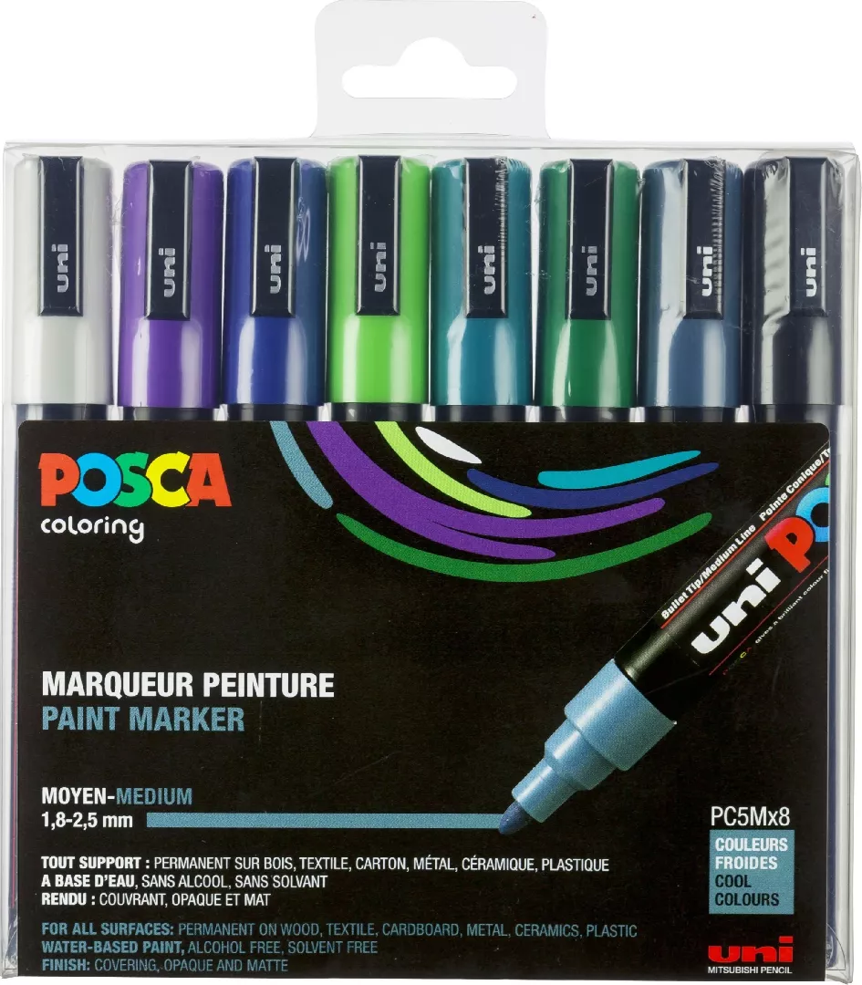 Posca Markers Uni PC-5M  8 sets