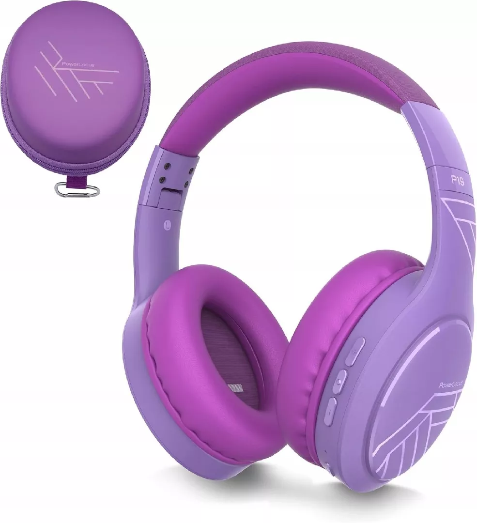 PowerLocus Bluetooth Headphones P19 Purple 14936265