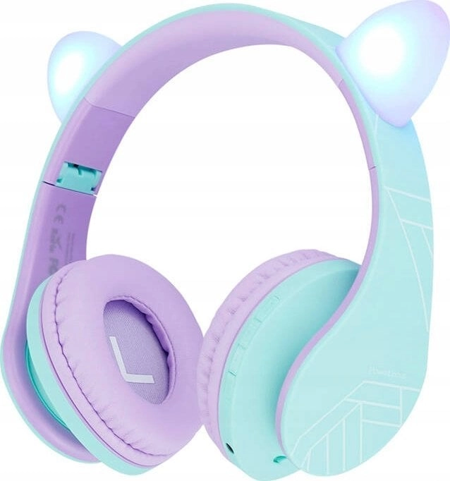 PowerLocus P2 Cat Ears headphones  purple