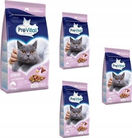 PREVITAL Senior Salmon - dry cat