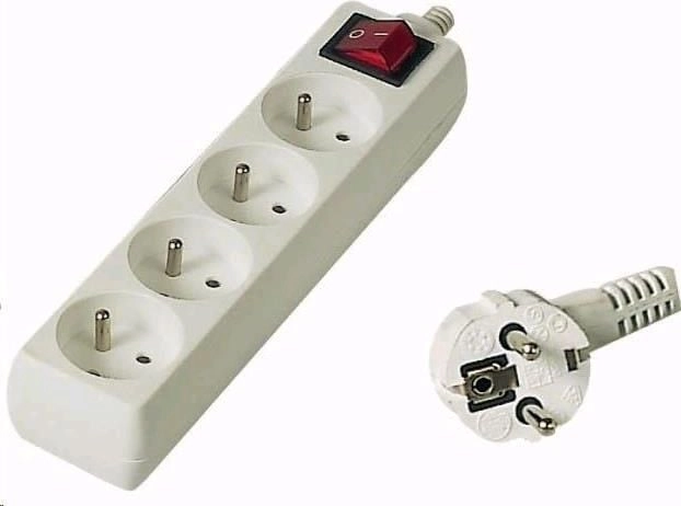 PremiumCord power strip 4 sockets 3