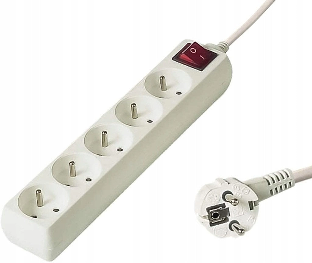 Extension cord 230V 10m 5 sockets