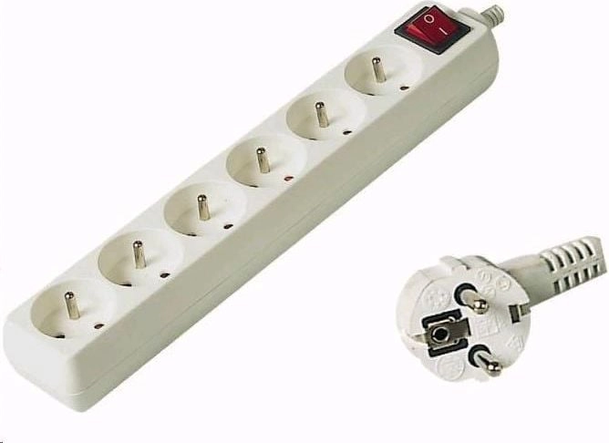 PremiumCord power strip 6 sockets 3