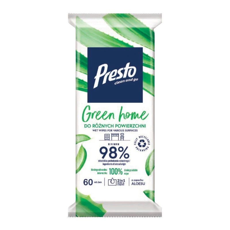 Presto Green Home Wet wipes for