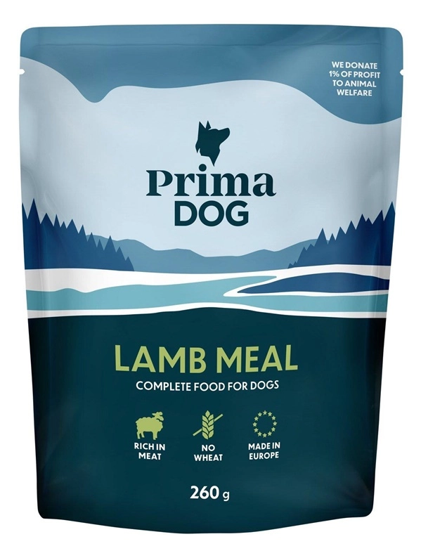 PRIMADOG LAMB MEAL 260 G. POUCH