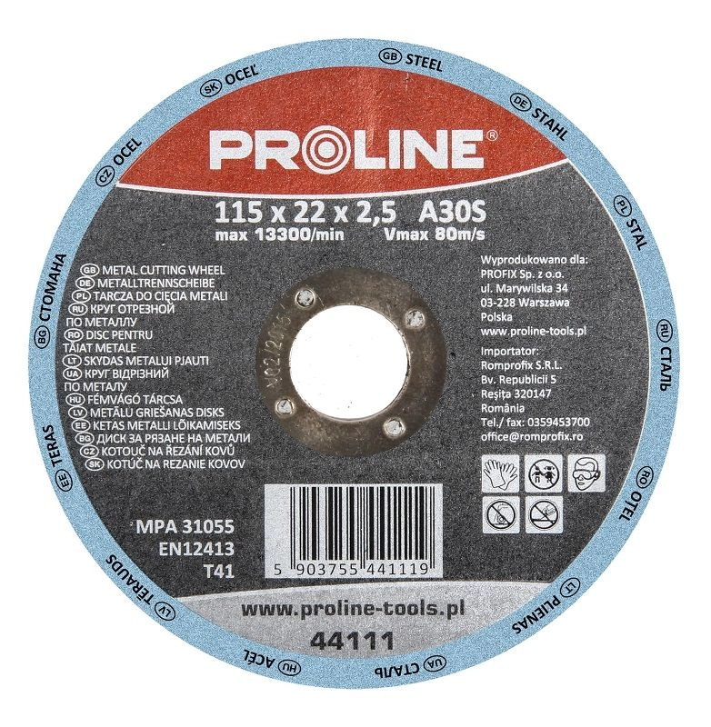 Pro-Line Tarcza do szlifowania metali wypukła