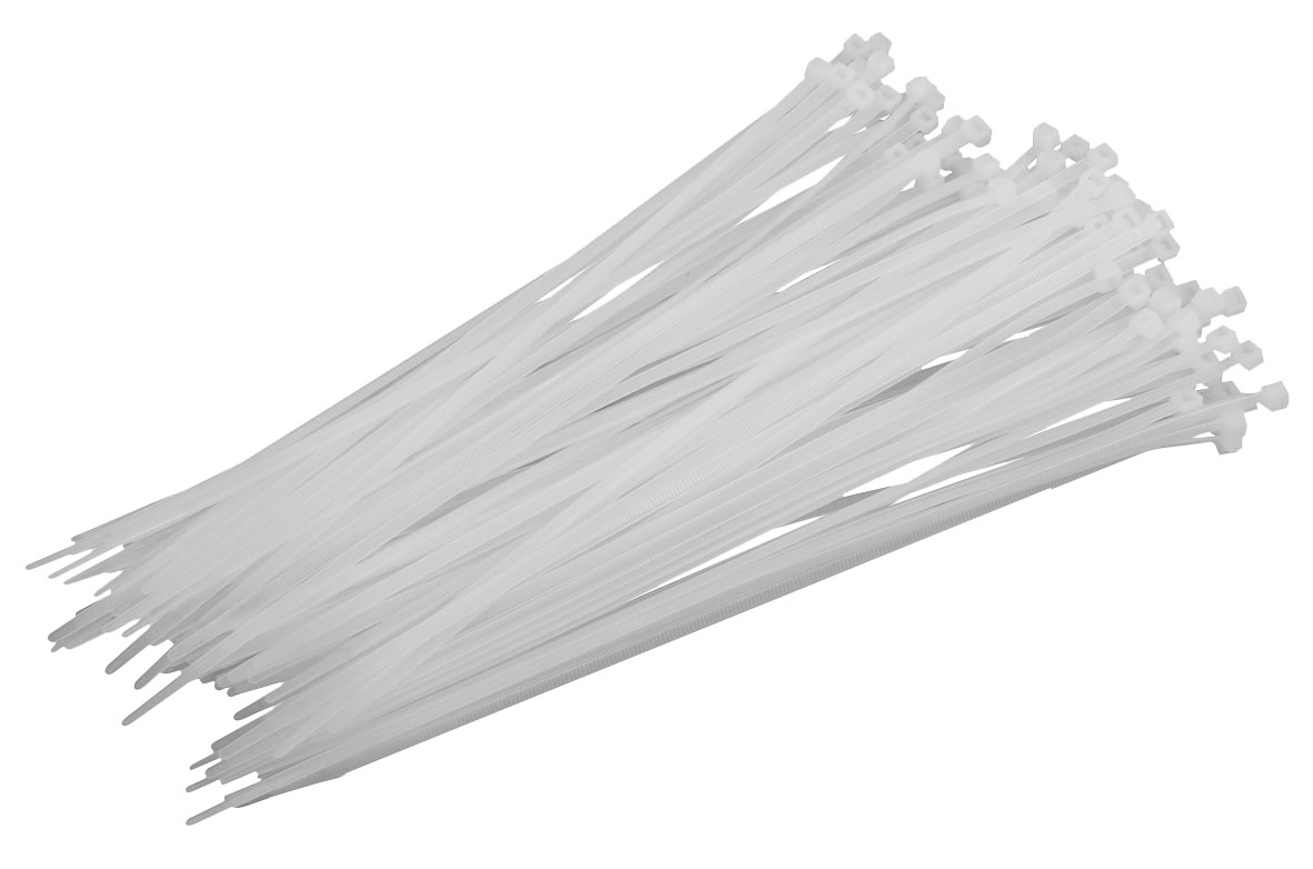 Pro-Line Nylon cable ties white 4