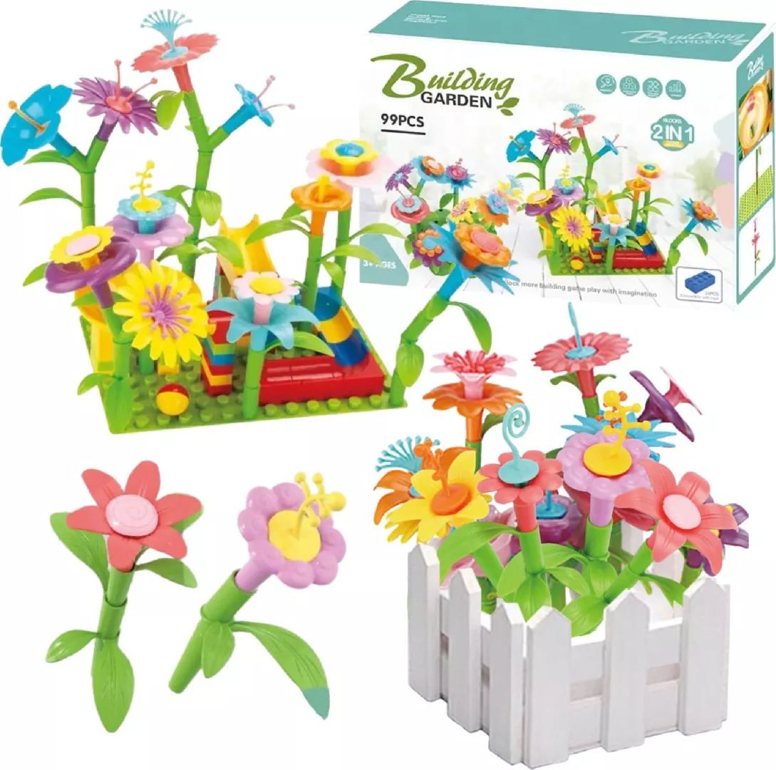ProNice BLOCKS FLOWERS CONSTRUCTION EDUCATIONAL FLOWERS
