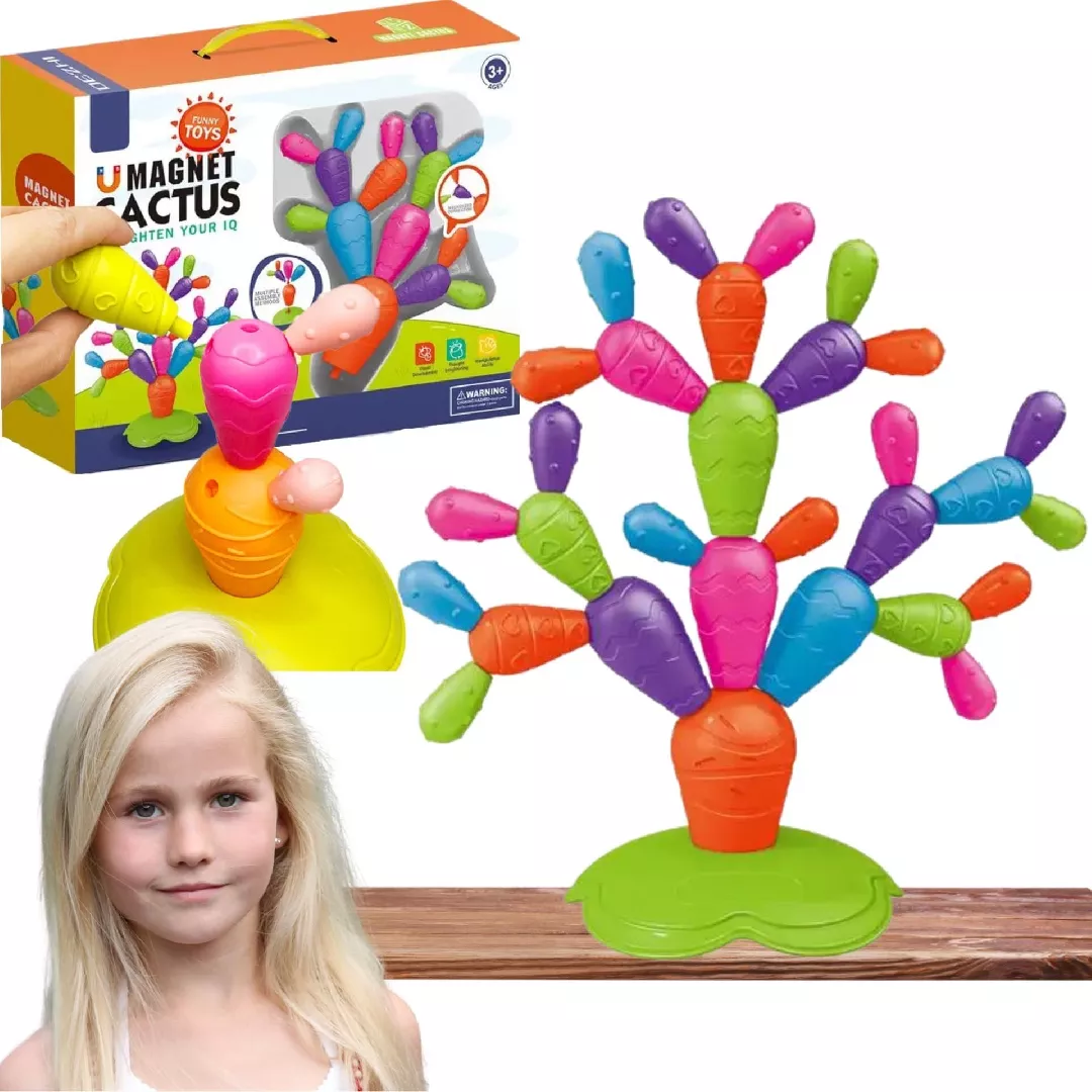XXL magnetic blocks cactus 31 pieces