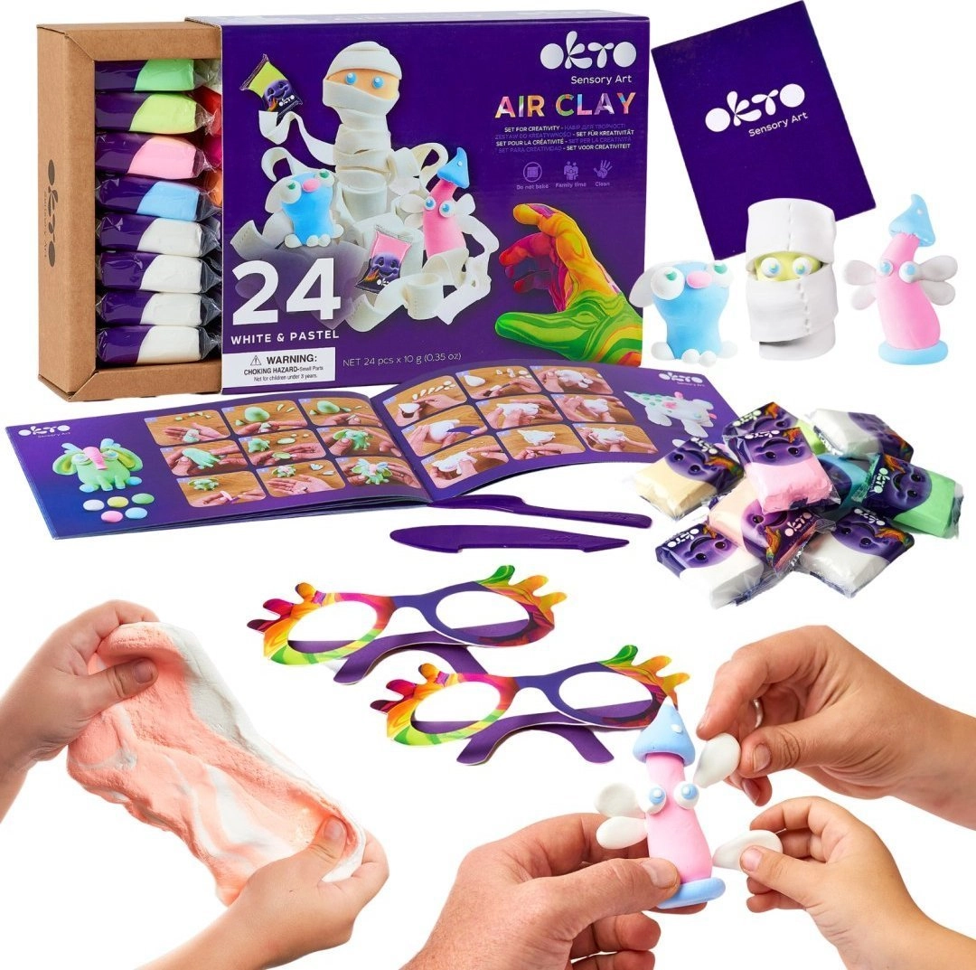 Set of light play dough BielPastel